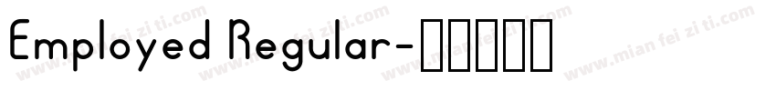 Employed Regular字体转换